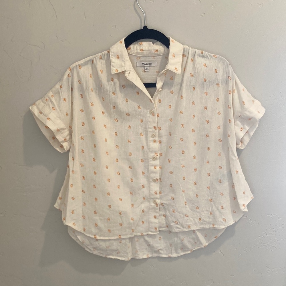 Floral Print Madewell Button Up Size XS